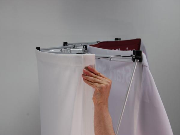 BACKLIT VBURST 8' Curved Display End Cap View