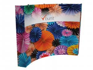 V-Burst 10 ft. Curved Fabric Pop-up