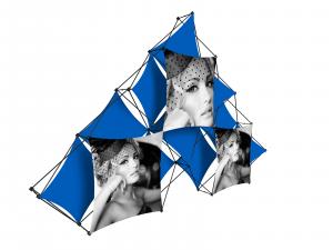 X1 14 ft. -- 10 Quad B Pyramid Fabric Pop-Up Display -- View 2