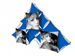 X1 14 ft. -- 10 Quad B Pyramid Fabric Pop-Up Display