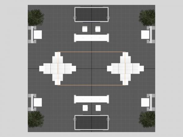 VK-5175 Island Trade Show Exhibit -- Plan View