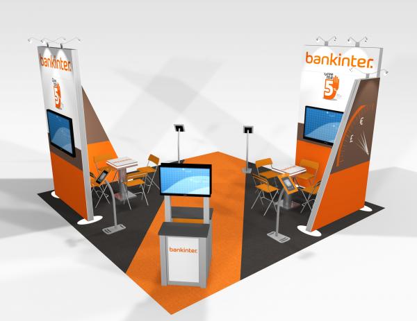 RE-9074 Bankinter Trade Show Rental Exhibit -- Image 3