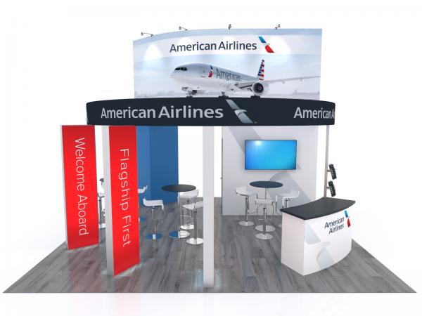 RE-9125 Gravitee One-Step Island Trade Show Exhibit