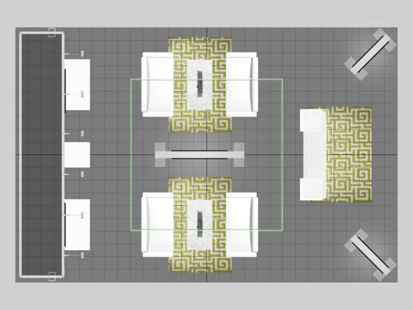 RE-9153 Island Rental Trade Show Exhibit -- Plan View