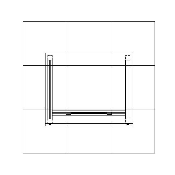 ECO-26C Sustainable Trade Show Pedestal - Plan View