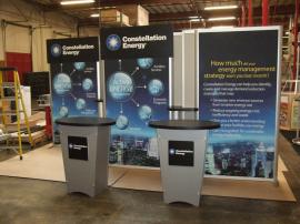 SEGUE Inline Exhibit with Lightboxes and Counters. Converts to 10 x 10 Display -- Image 1