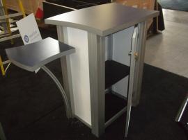 MOD-1176 Modular Counter with Side Shelves and Locking Storage -- Image 2