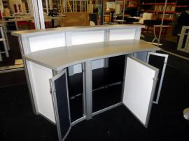 Large Custom Modular Reception Counter with Locking Storage -- Image 3
