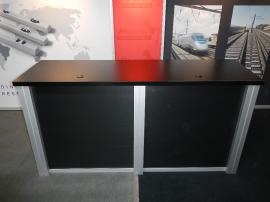 RENTAL:  RE-2030 10' x 20' Hybrid Design with Arch Canopy, RE-1207 Counter, RE-1205 Counter, and RE-1228 iPad Kiosk -- Image 3