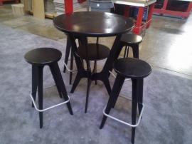 OTM-100 Portable Table and Chairs in Black