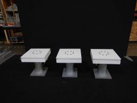 RENTAL: (3) RE-703 (MOD-1433) End Table Charging Stations with Laminate Tops and Optional Roto-molded Case with Wheels -- Image 1