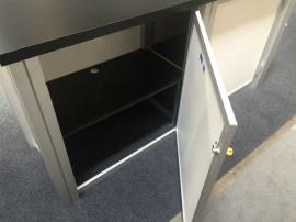 Locking Storage with Interior Shelf
