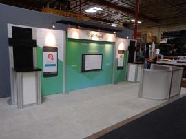 Rental Inline Exhibit with Fabric Graphics and Monitor Options