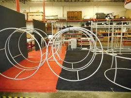 TF-1001 Round Aero Overhead Hanging Sign Frames