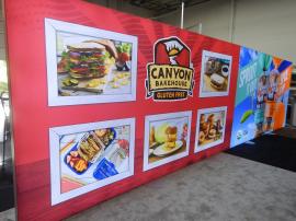 RENTAL: 8 ft x 30 ft Single-Sided Lightbox with one Seamless SEG Backlit Fabric Graphic