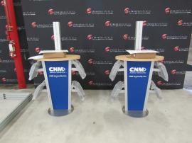 (2) MOD-1230 Workstation/Monitor Stand with Literature Holders