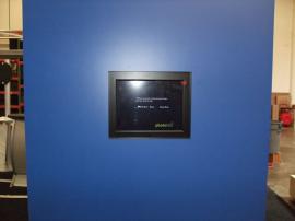 Custom Kiosk with Monitor and Backlit Product Display