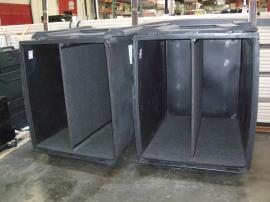 (2) LT-530 Roto-molded Jumbo Tubs with Casters