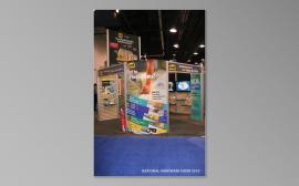 RENTAL Exhibit:  20' x 30' Rental Exhibit with Aluminum Extrusion, Slatwall, and Large Format Graphics -- Image 1