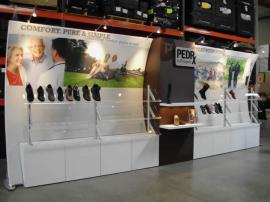 Custom Modular Display with Tension Fabric Backwall and Custom Cabinets and Accessories -- Image 1