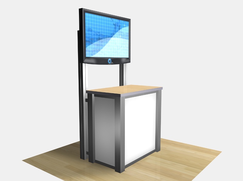 Display Search REO1232 / Rectangular Counter Kiosk (Rental