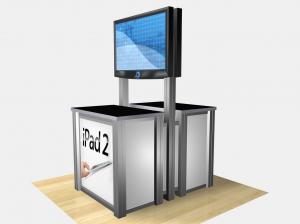 REO-1233  /  Double-Sided Rectangular Counter Kiosk