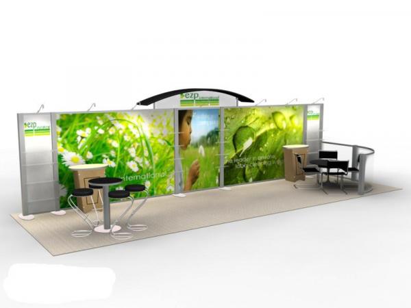 RE-3004 Rental Exhibit / 10 x 30 Inline Trade Show Display Image 1
