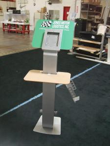 MOD-1312 iPad Kiosk Accessories: Graphic Shroud, Wings, Keyboard Shelf, and Brochure Holder -- Image 1