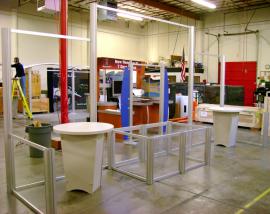 10' x 20' Visionary Designs Tradeshow Exhibit with Tapered Pedestals